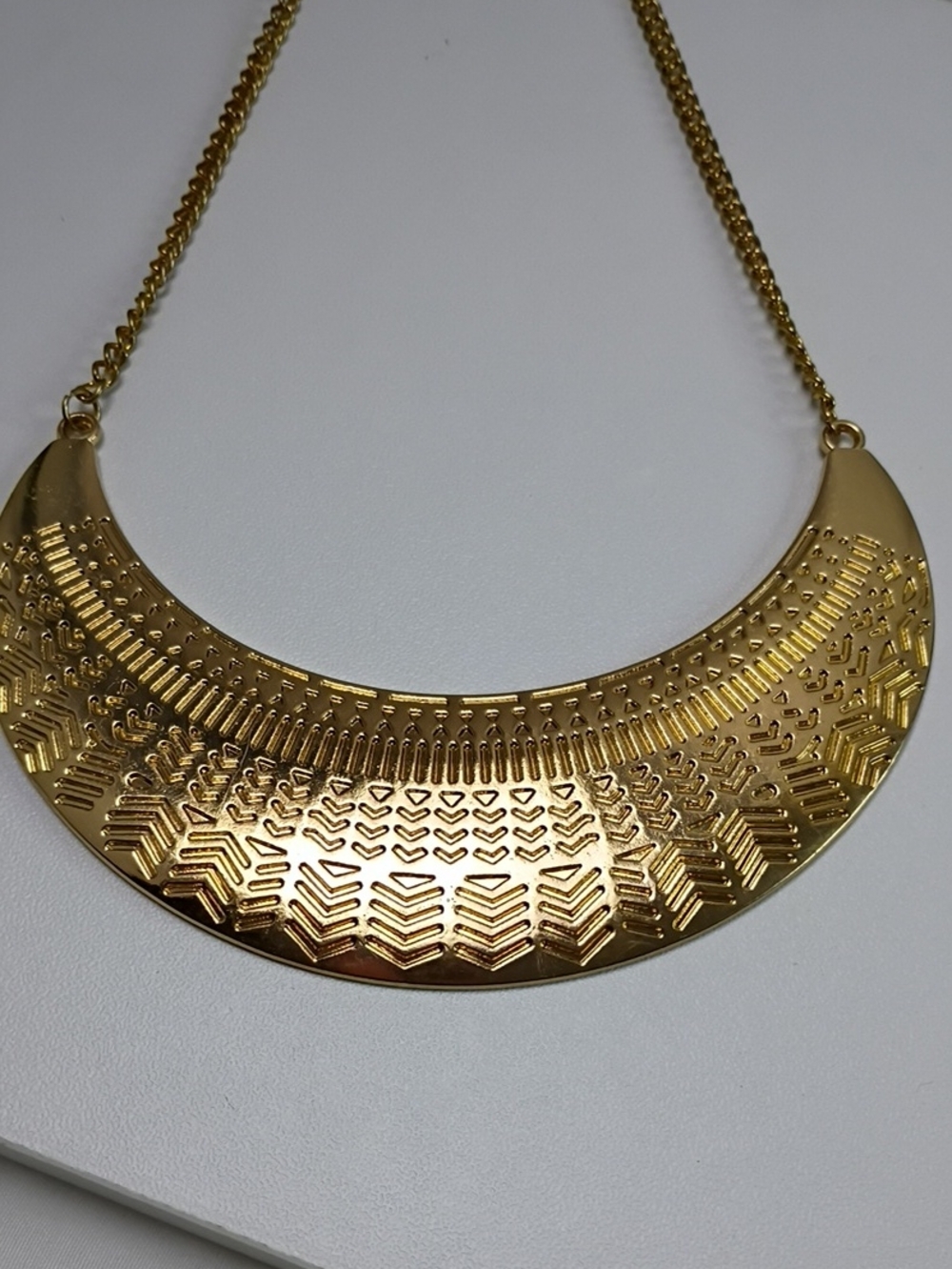 Gold Statement Bib Necklace - Women Jewelry